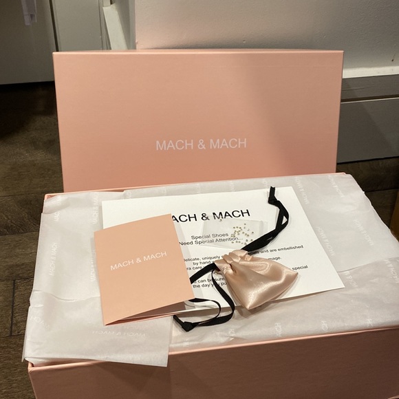 Mach & Mach 65MM DOUBLE BOW SILK SATIN MULES - Picture 3 of 3